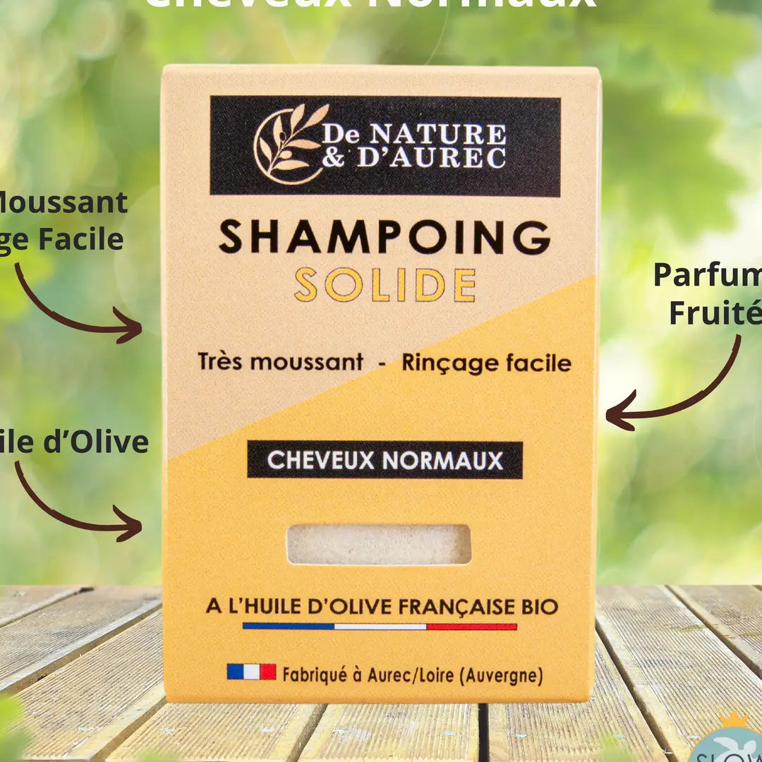 Solid Shampoo Bar Normal Hair – Organic Mandarin, Olive Oil & White Clay (75ml)