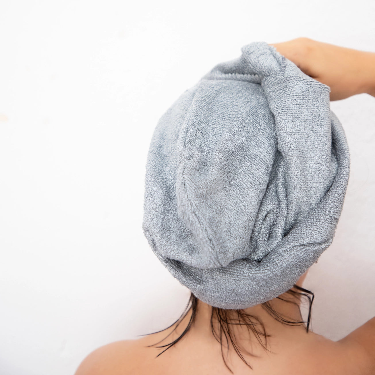 Oeko‑Tex Bamboo Hair Towel – Ultra‑Absorbent, Ergonomic & Made in France