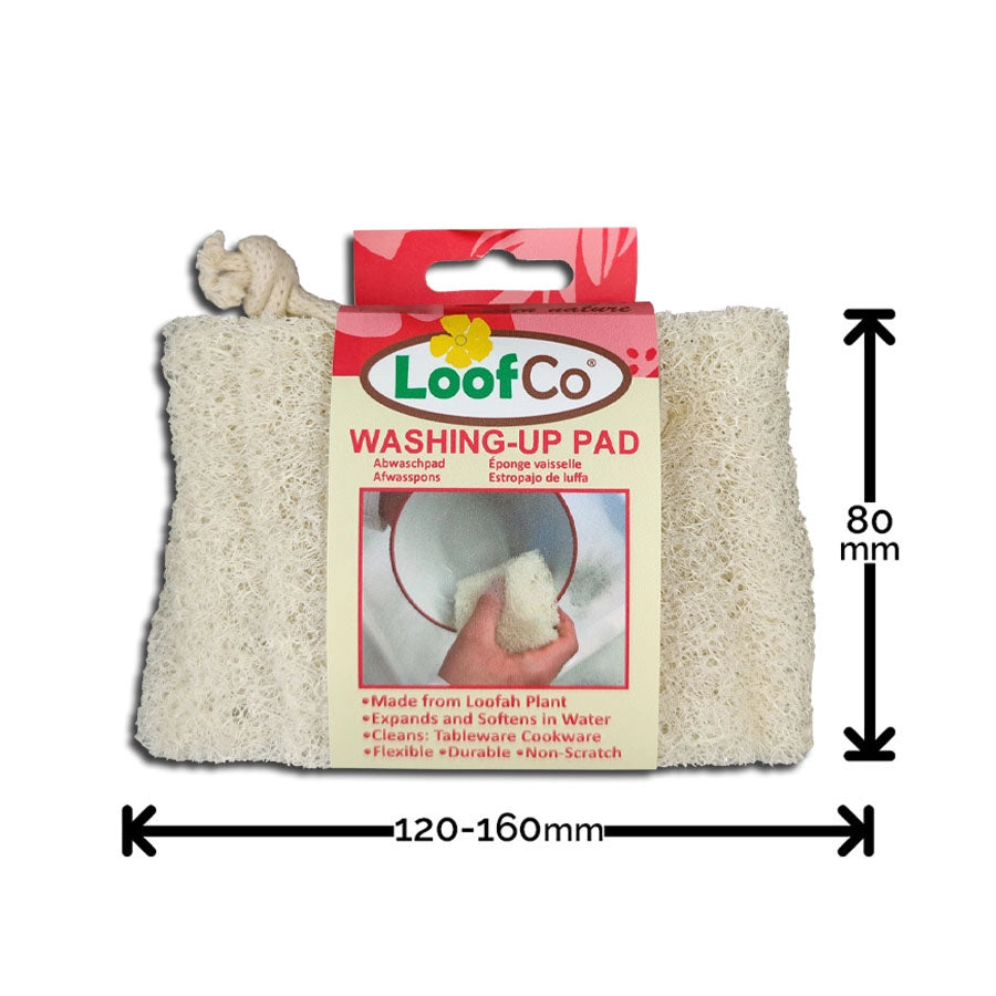 Washing‑Up Pad – Natural Loofah Sponge for Plastic‑Free Dishwashing