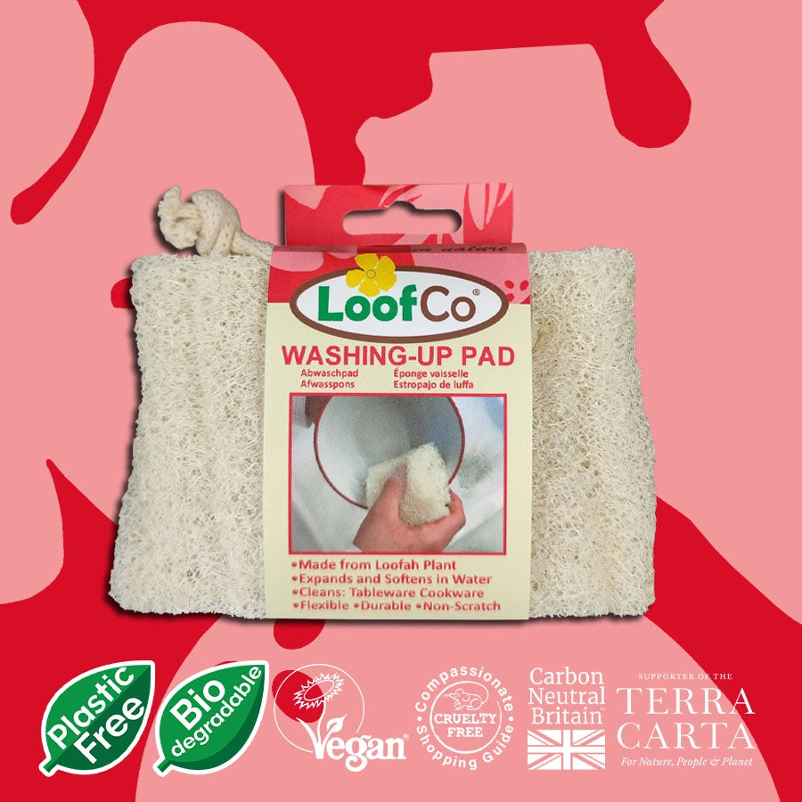 Washing‑Up Pad – Natural Loofah Sponge for Plastic‑Free Dishwashing