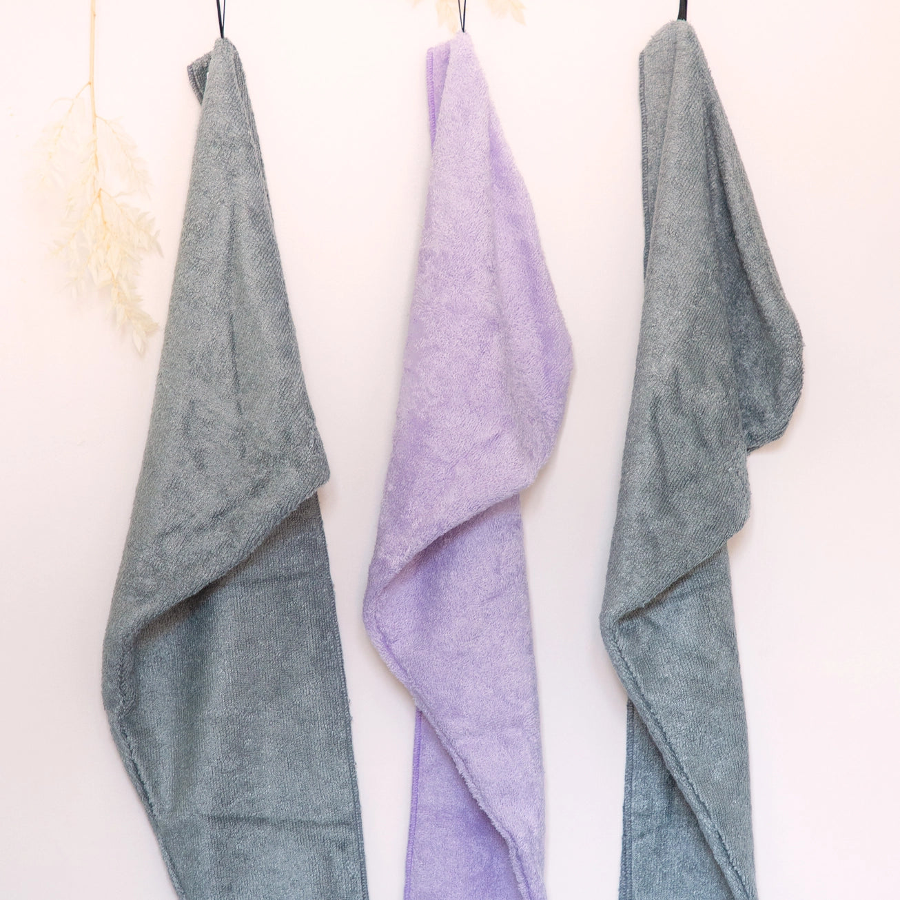 Oeko‑Tex Bamboo Hair Towel – Ultra‑Absorbent, Ergonomic & Made in France
