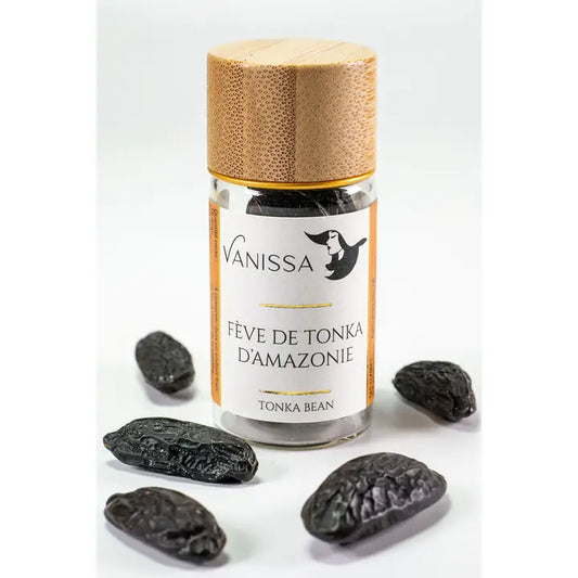 Amazonian Tonka Beans – Bottle of 10 • Gourmet Aromatic Beans for Desserts, Baking & Infusions - 