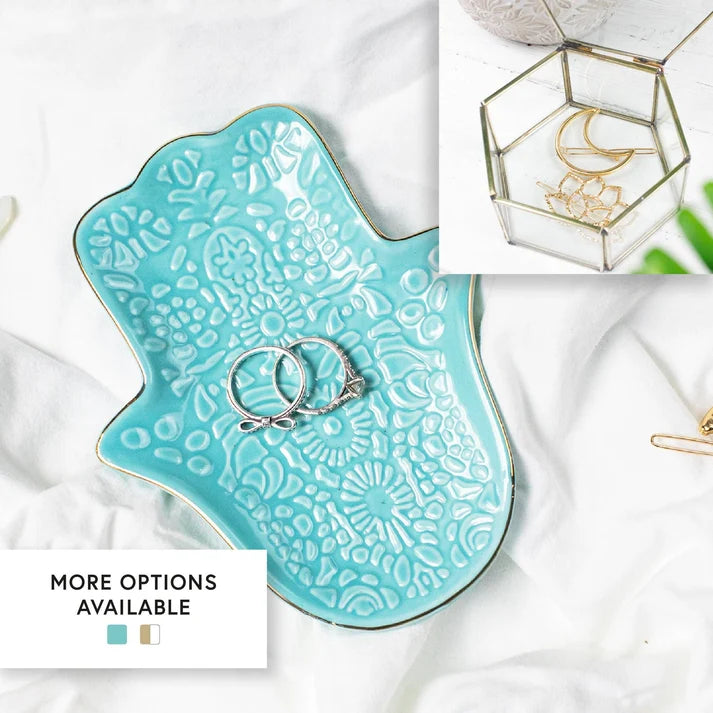 Hand Jewellery Dish – Ceramic Trinket Holder for Rings & Small Items