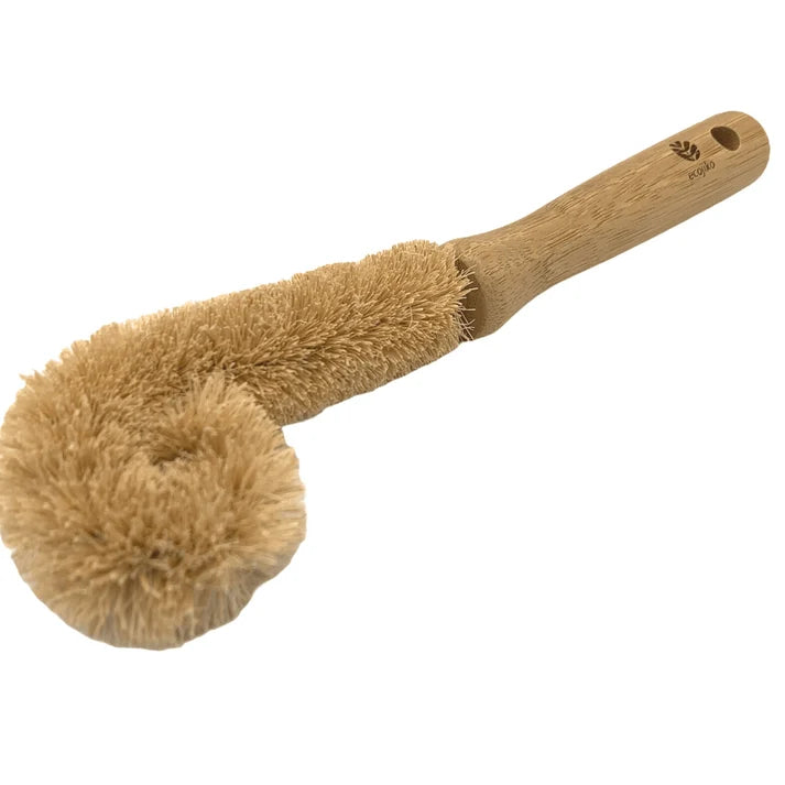 Bamboo & Coconut Bottle Brush • Eco‑Friendly, Plastic‑Free Cleaner for Bottles, Jars & Reusable Cups