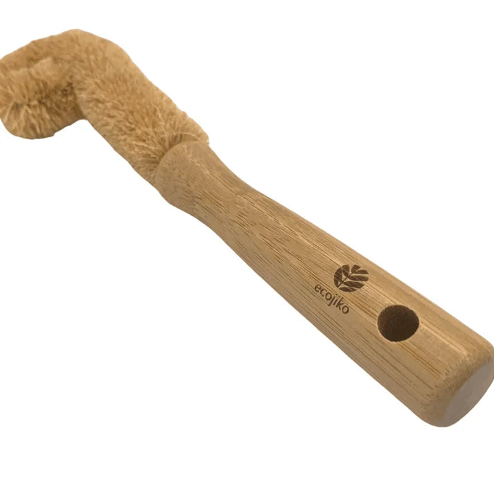 Bamboo & Coconut Bottle Brush • Eco‑Friendly, Plastic‑Free Cleaner for Bottles, Jars & Reusable Cups