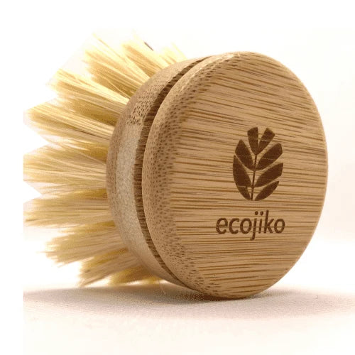 Dish Brush Replacement Heads – 2 Pack • Bamboo & Plant‑Fibre, Plastic‑Free Refills