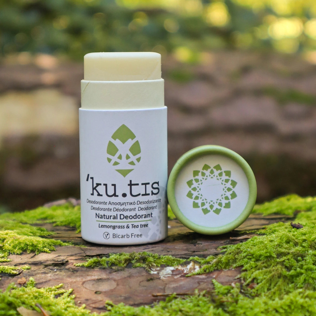 Tea Tree & Lemongrass Natural Deodorant – Bicarb‑Free, Vegan & Biodegradable (50g)