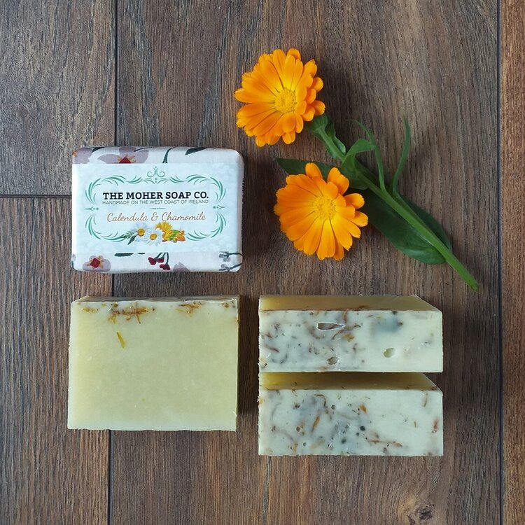 Calendula & Chamomile Natural Irish Soap for Sensitive / Dry Skin 100g
