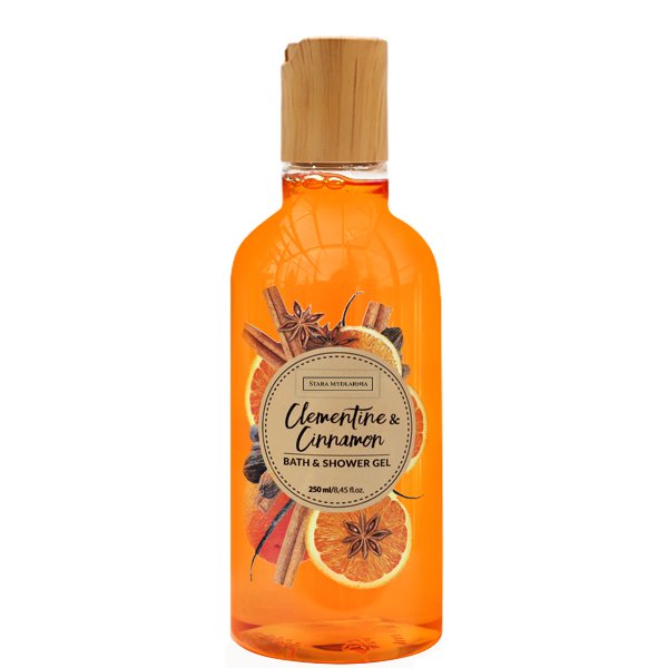 Clementine & Cinnamon bath & shower gel 250 ml / 8,45 fl.oz. - SCENTA