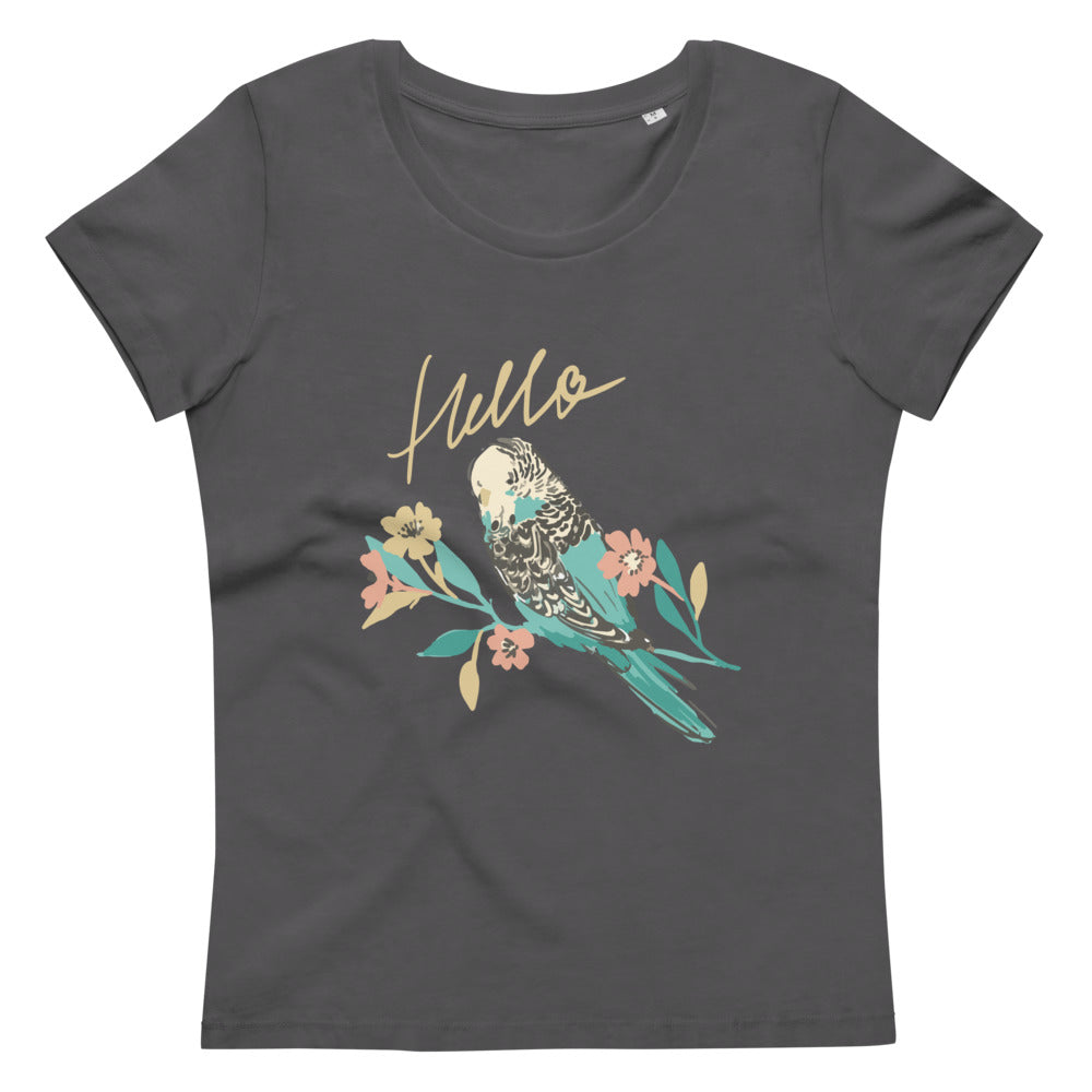 Women's fitted eco tee Hello