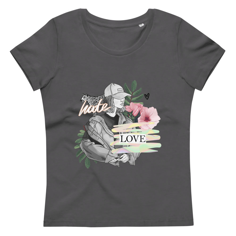 Women's fitted eco tee Love Hate