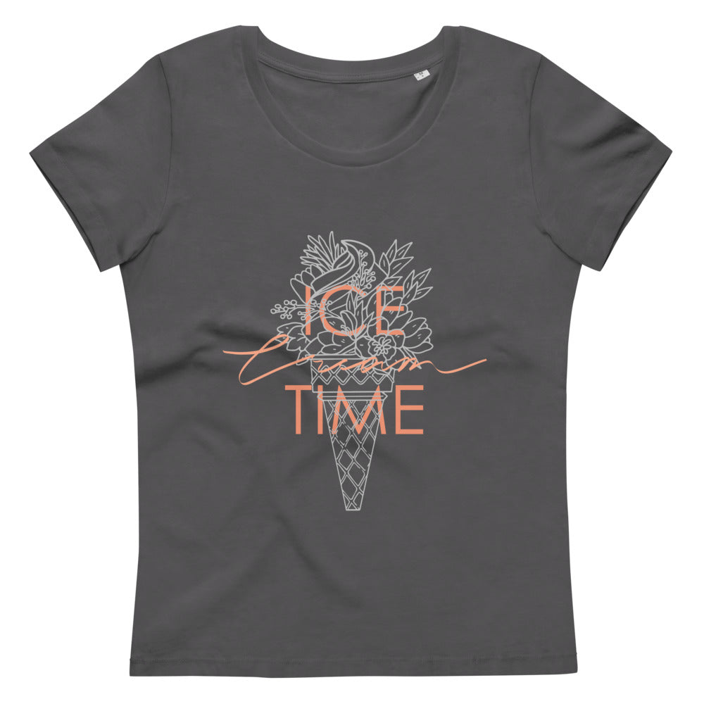 Women's fitted eco tee Ice Cream Time
