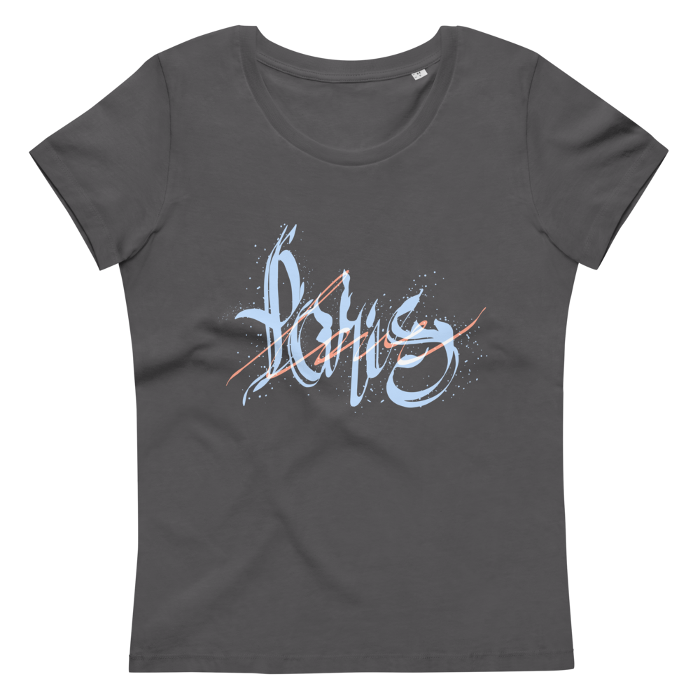 Women's fitted eco tee Paris Love